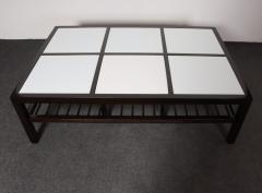  Van Keppel Green Vintage Ebonized Wood and Vitrolite Glass Coffee Table by Van Keppel and Green - 4611135