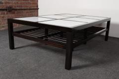  Van Keppel Green Vintage Ebonized Wood and Vitrolite Glass Coffee Table by Van Keppel and Green - 4611137