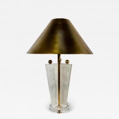  Van Teal American Modern Lucite Gold Leaf Table Lamp Gold Leaf Shade Van Teal - 4178442