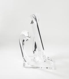  Van Teal Van Teal Large Signed Abtract Lucite Sculpture - 3083811