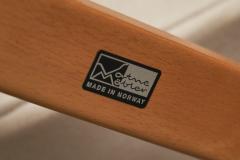  Vatne M bler Sigurd Ressell Pair of Falcon Lounge Chairs in Leather Canvas and Birch - 4468710