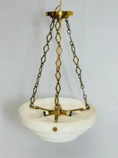  Vaughan Designs Alabaster and Brass Verona Chandelier Vaughan Lighting - 3859603