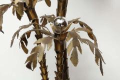  Venfield 1970s French Brutalist Palm Tree Lamp Table with Natural Stone Base - 1832443