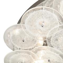  Venfield Artisan Clear Pulegoso Glass Disc Flush Mount - 2703468