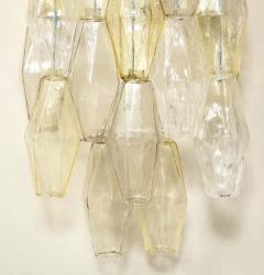  Venfield Artisan Pair of Clear and Amber Glass Polyhedron Sconces 2021 - 3166592