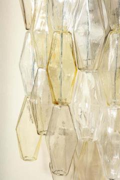  Venfield Artisan Pair of Clear and Amber Glass Polyhedron Sconces 2021 - 3166593