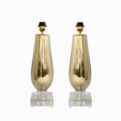  Venfield Artisan Pair of Gold Sommerso Glass Table Lamps 2022 - 2671343