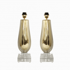  Venfield Artisan Pair of Gold Sommerso Glass Table Lamps - 4257296