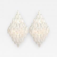  Venfield Artisan Pair of Murano Glass Polyhedron Sconces 2000 - 2671923