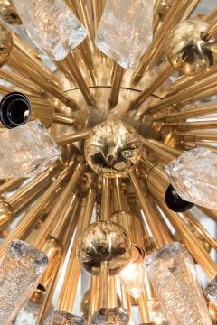  Venfield Clear Murano Glass Spike Sputnik with Interior Brass Spheres - 3127698