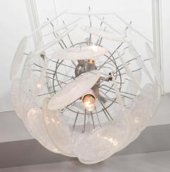  Venfield Clear Pulegoso Murano Glass Disc Chandelier - 3121352