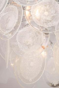  Venfield Clear Pulegoso Murano Glass Disc Chandelier - 3121355