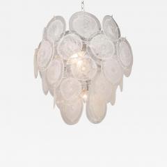  Venfield Clear Pulegoso Murano Glass Disc Chandelier - 3124063