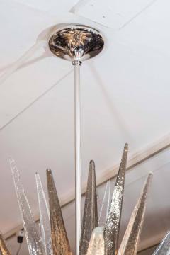  Venfield Clear and Smoke Murano Glass Spike Sputnik Chandelier in Polished Nickel - 3121321