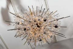  Venfield Crystal Oval Sputnik Chandelier with Ebonized Spheres - 3118583