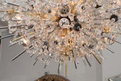  Venfield Crystal Oval Sputnik Chandelier with Ebonized Spheres - 3118588