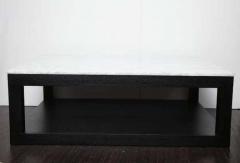  Venfield Crystallized Quartz Coffee Table with Ebonized Wood Base - 3139949