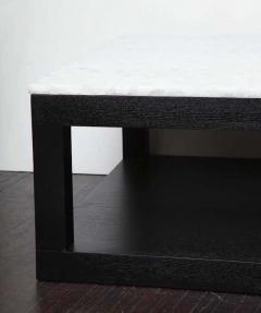  Venfield Crystallized Quartz Coffee Table with Ebonized Wood Base - 3139950