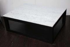  Venfield Crystallized Quartz Coffee Table with Ebonized Wood Base - 3139951