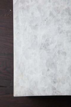  Venfield Crystallized Quartz Coffee Table with Ebonized Wood Base - 3139955