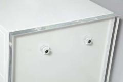  Venfield Custom 6 Drawer White Lacquer Dresser with Acrylic Side Panels - 3137718