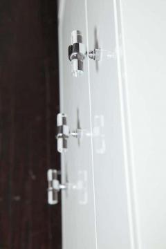  Venfield Custom 6 Drawer White Lacquer Dresser with Acrylic Side Panels - 3137719
