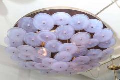  Venfield Custom Alex Iridescent Murano Glass Disc Flush Mount Light - 3138496