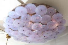  Venfield Custom Alex Iridescent Murano Glass Disc Flush Mount Light - 3138497