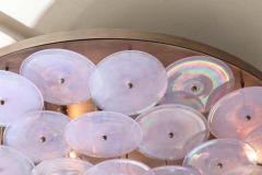  Venfield Custom Alex Iridescent Murano Glass Disc Flush Mount Light - 3138501