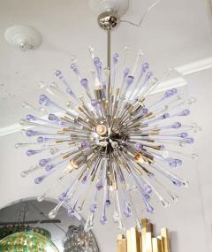  Venfield Custom Amethyst and Clear Teardrop Sputnik Chandelier - 3141421