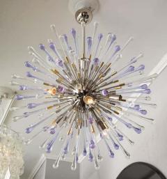  Venfield Custom Amethyst and Clear Teardrop Sputnik Chandelier - 3141423