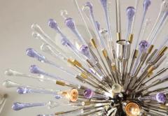  Venfield Custom Amethyst and Clear Teardrop Sputnik Chandelier - 3141426