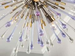  Venfield Custom Amethyst and Clear Teardrop Sputnik Chandelier - 3141428