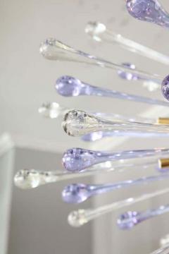  Venfield Custom Amethyst and Clear Teardrop Sputnik Chandelier - 3141429