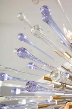  Venfield Custom Amethyst and Clear Teardrop Sputnik Chandelier - 3141430