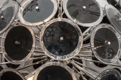  Venfield Custom Black Murano Glass Disc Sputnik Chandelier - 4257555