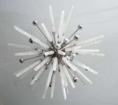  Venfield Custom Brazilian Rock Crystal Flush Mount Light Fixture - 3135163