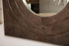  Venfield Custom Circle Mirror in Square Parchment Frame - 3129984