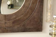  Venfield Custom Circle Mirror in Square Parchment Frame - 3129985