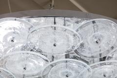 Venfield Custom Clear Bubble Murano Glass Disc Flush Mount Light 36  - 4521031
