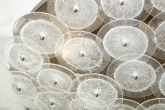  Venfield Custom Clear Bubble Murano Glass Disc Flush Mount Light 36  - 4521035