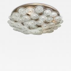  Venfield Custom Clear Bubble Murano Glass Disc Flush Mount Light 36  - 4521219