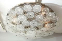  Venfield Custom Clear Bubble Murano Glass Disc Flush Mount Light - 3138510