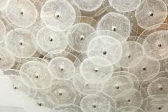  Venfield Custom Clear Bubble Murano Glass Disc Flush Mount Light - 3138515