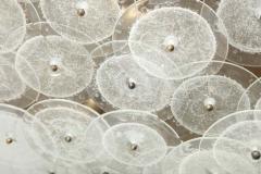  Venfield Custom Clear Bubble Murano Glass Disc Flush Mount Light - 3138516