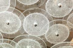  Venfield Custom Clear Bubble Murano Glass Disc Flush Mount Light - 3138517