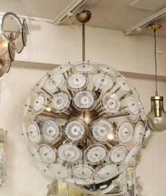  Venfield Custom Clear Bubble Murano Glass Disc Sputnik Chandelier - 2391586