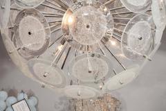  Venfield Custom Clear Bubble Murano Glass Disc Sputnik Chandelier - 4451250