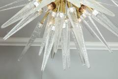  Venfield Custom Clear Murano Glass Spike Sputnik Flush Mount - 2039342