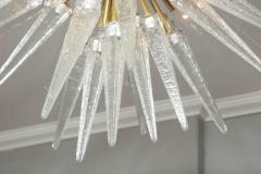  Venfield Custom Clear Murano Glass Spike Sputnik Flush Mount - 2039343